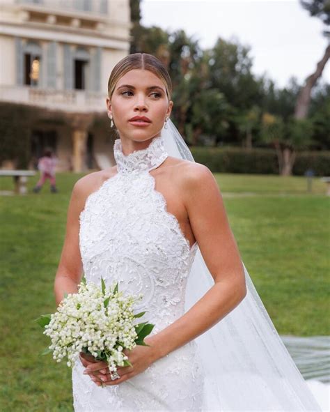 Sofia Richie wedding gown